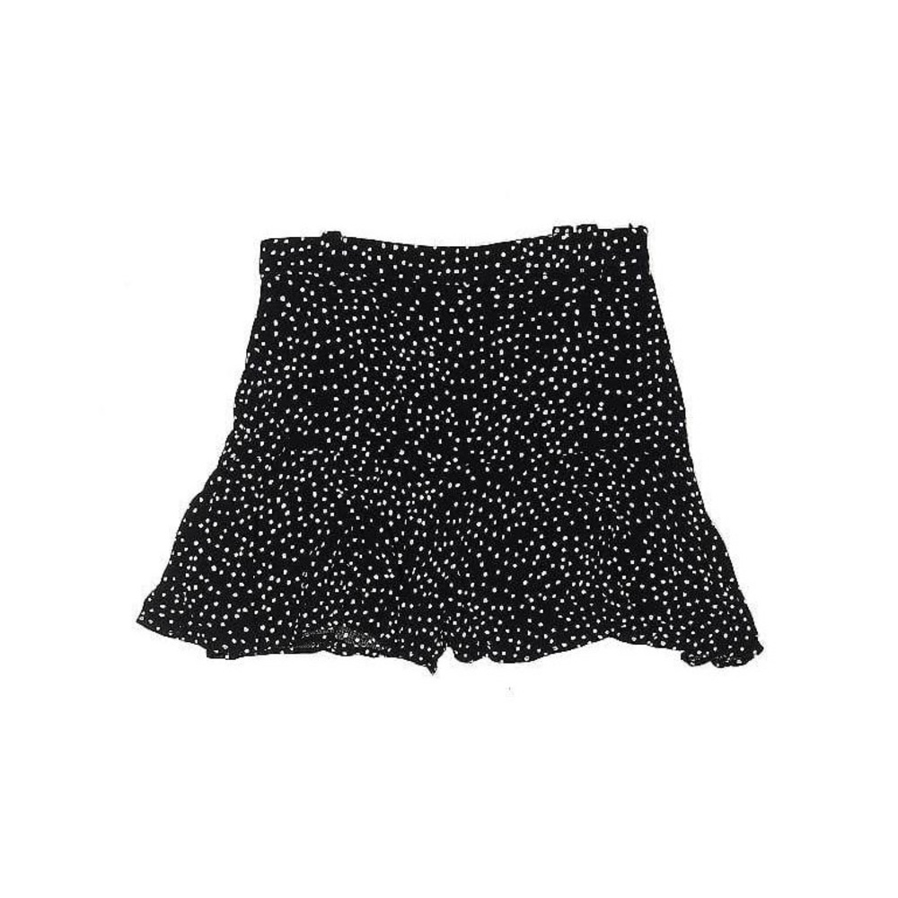 Black Skirt with White Polka Dots